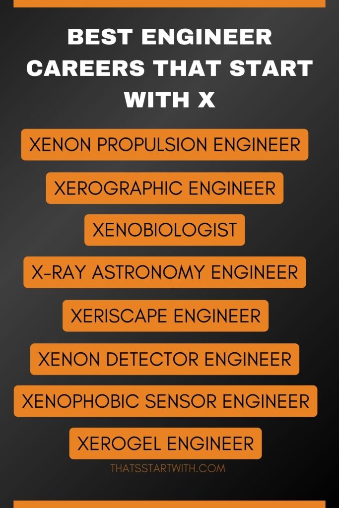 Best Engineer Careers That Start With X
