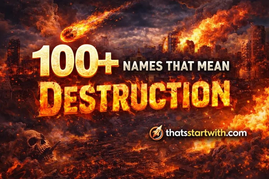 Names That Mean Destruction