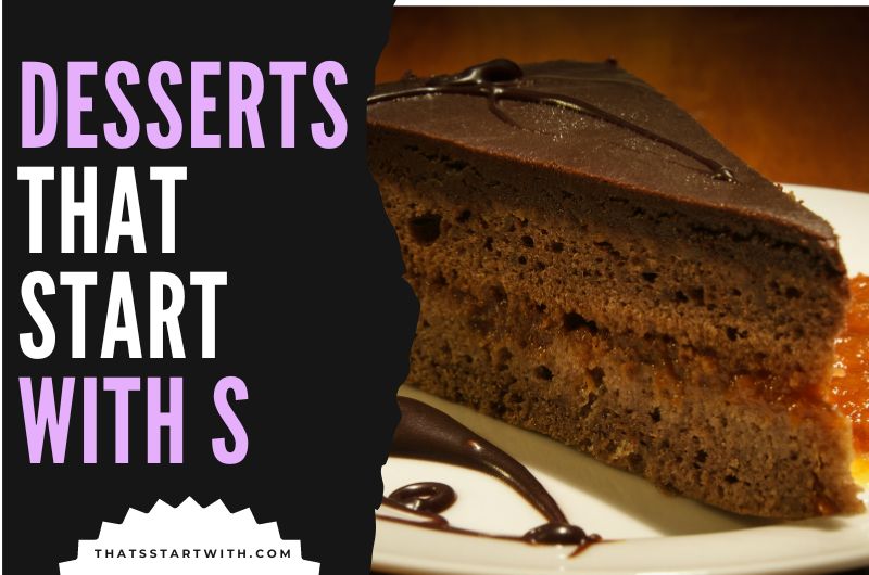 Desserts That Start With S