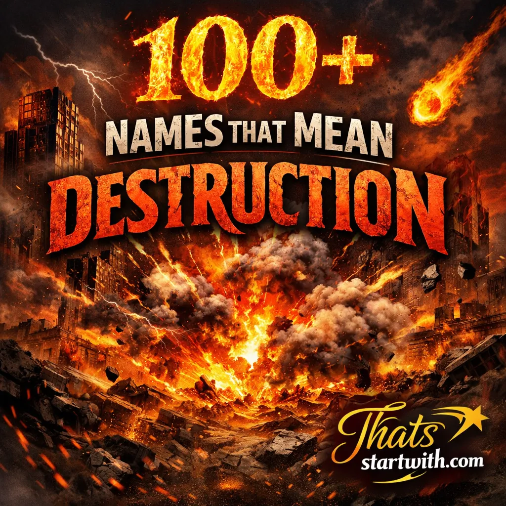Names That Mean Destruction