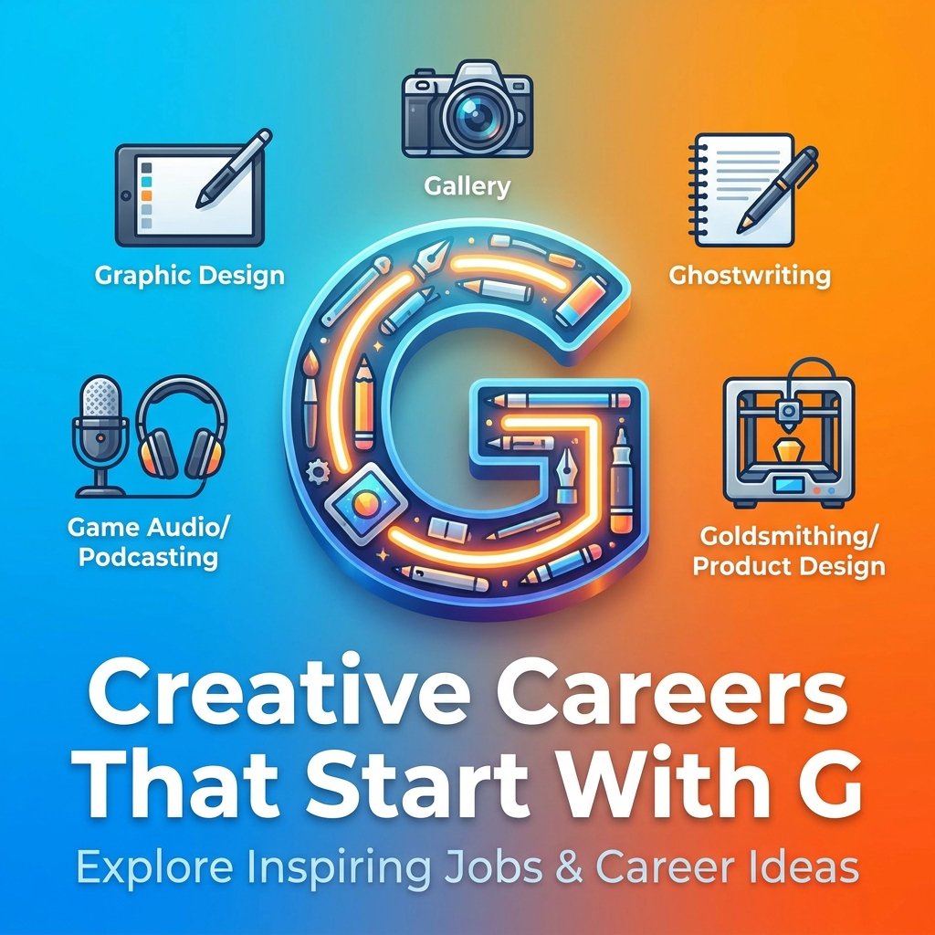 Creative Careers That Start With G