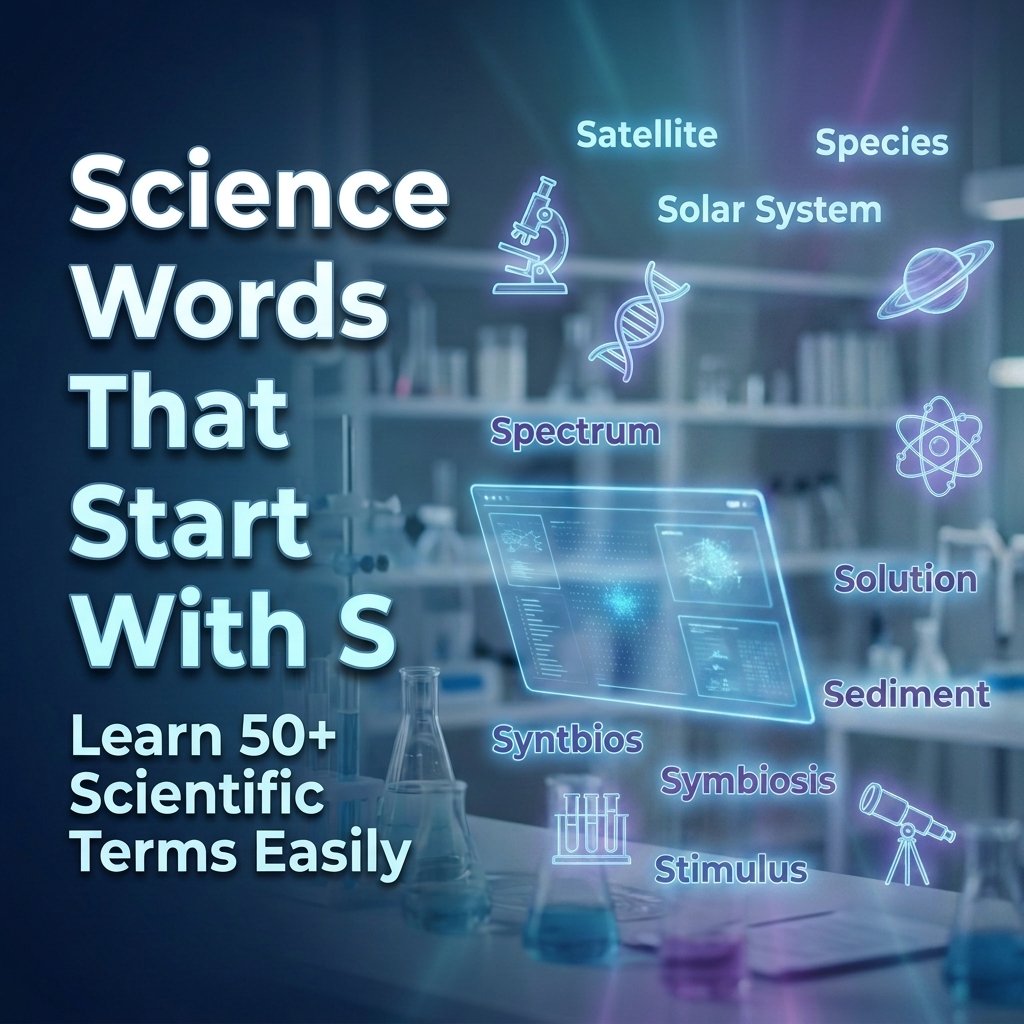 Science Words That Start With S