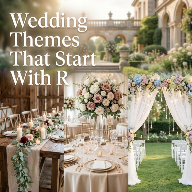 Wedding Themes That Start With R